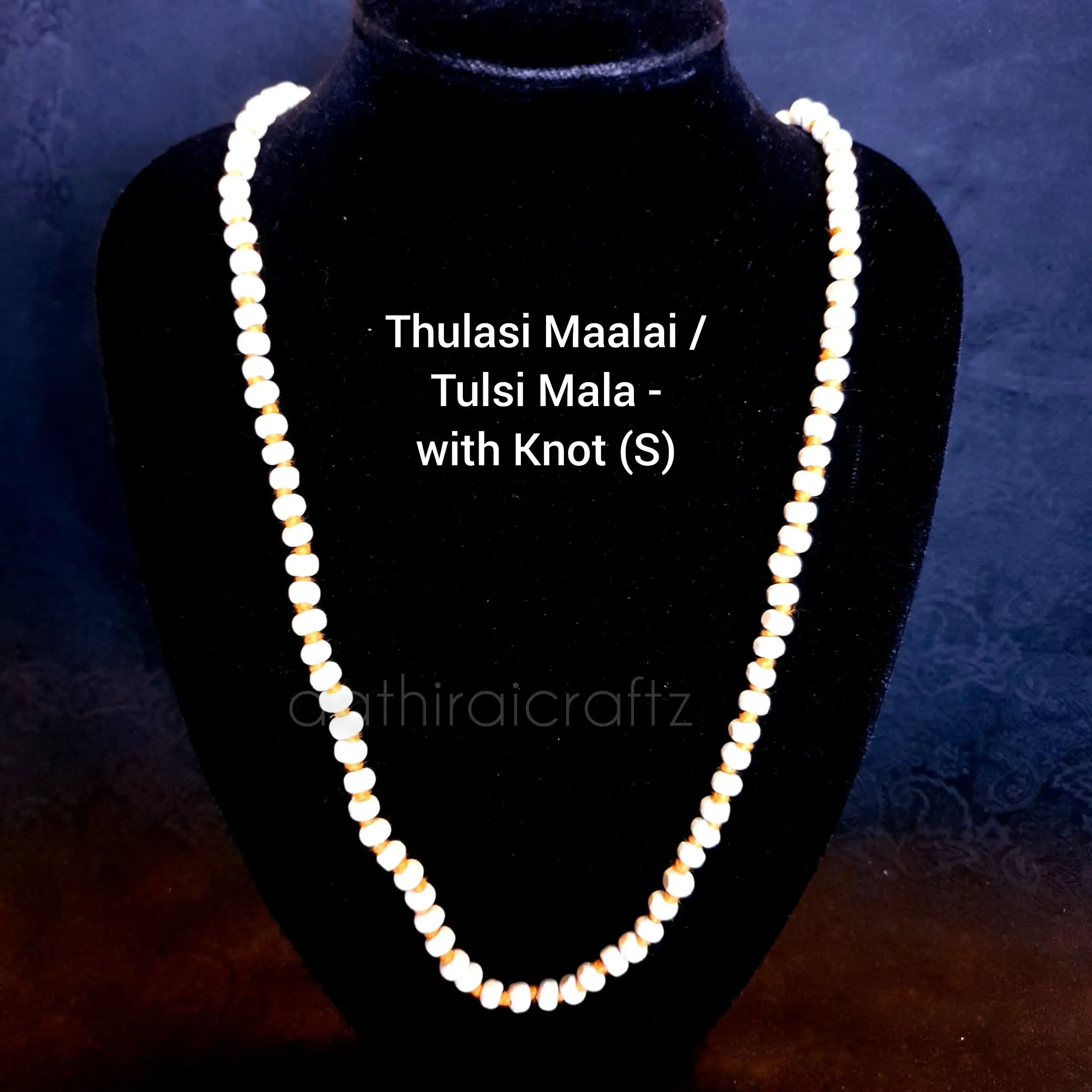 Original Thulasi Wood Maalai ( Size 1 - with knot ) - SThingal Essentials LLP