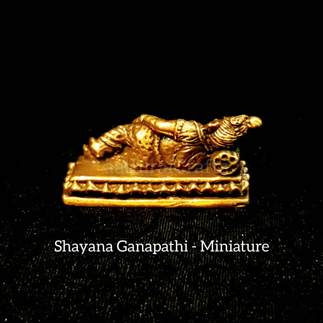 Shayana Ganapathi Miniature / Ganesha  Brass Antique Finish - secondary