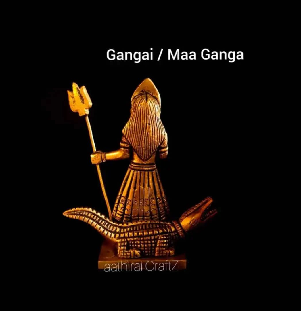 Gangai / Maa Ganga (B)  Brass Antique Finish - secondary