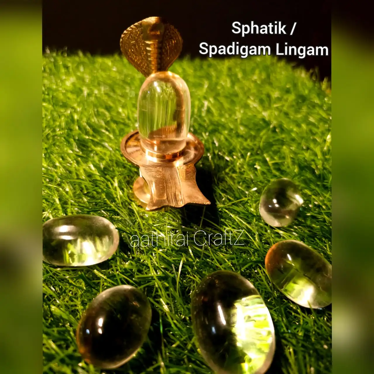Pure Sphatik / Spadiga Lingam - Large - secondary