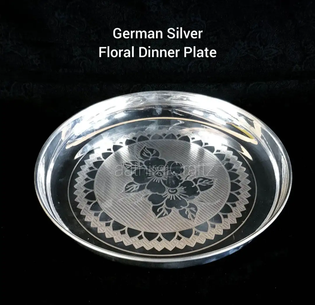 German Silver Dinner PlatesThingal Essentials LLP