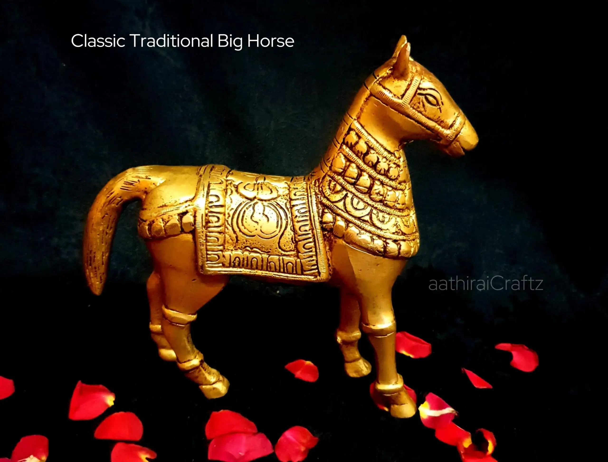 Classic Traditional Horse Brass Decorative SculptureThingal Essentials LLP