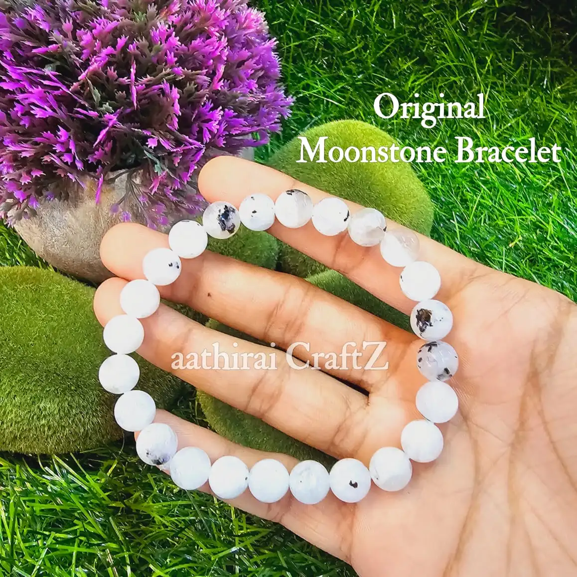 Moonstone Bracelets / Original Natural Crystal BraceletThingal Essentials LLP