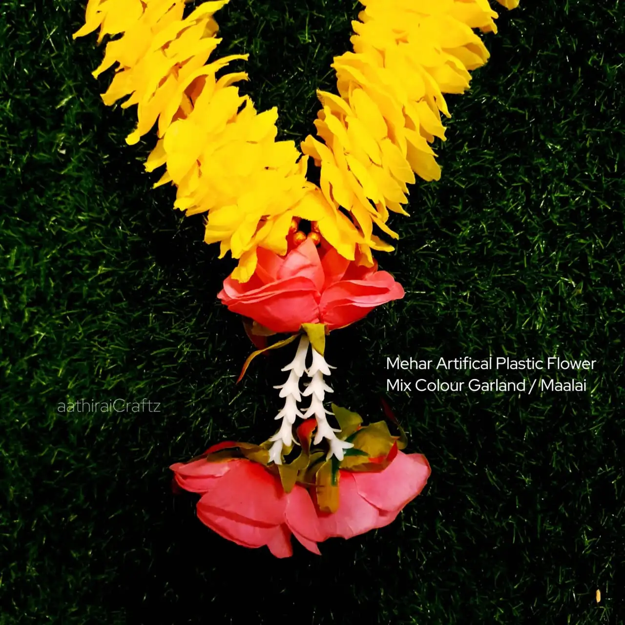 Mehar Artifical Plastic Flower Mix Colour Garland / Maalai - secondary