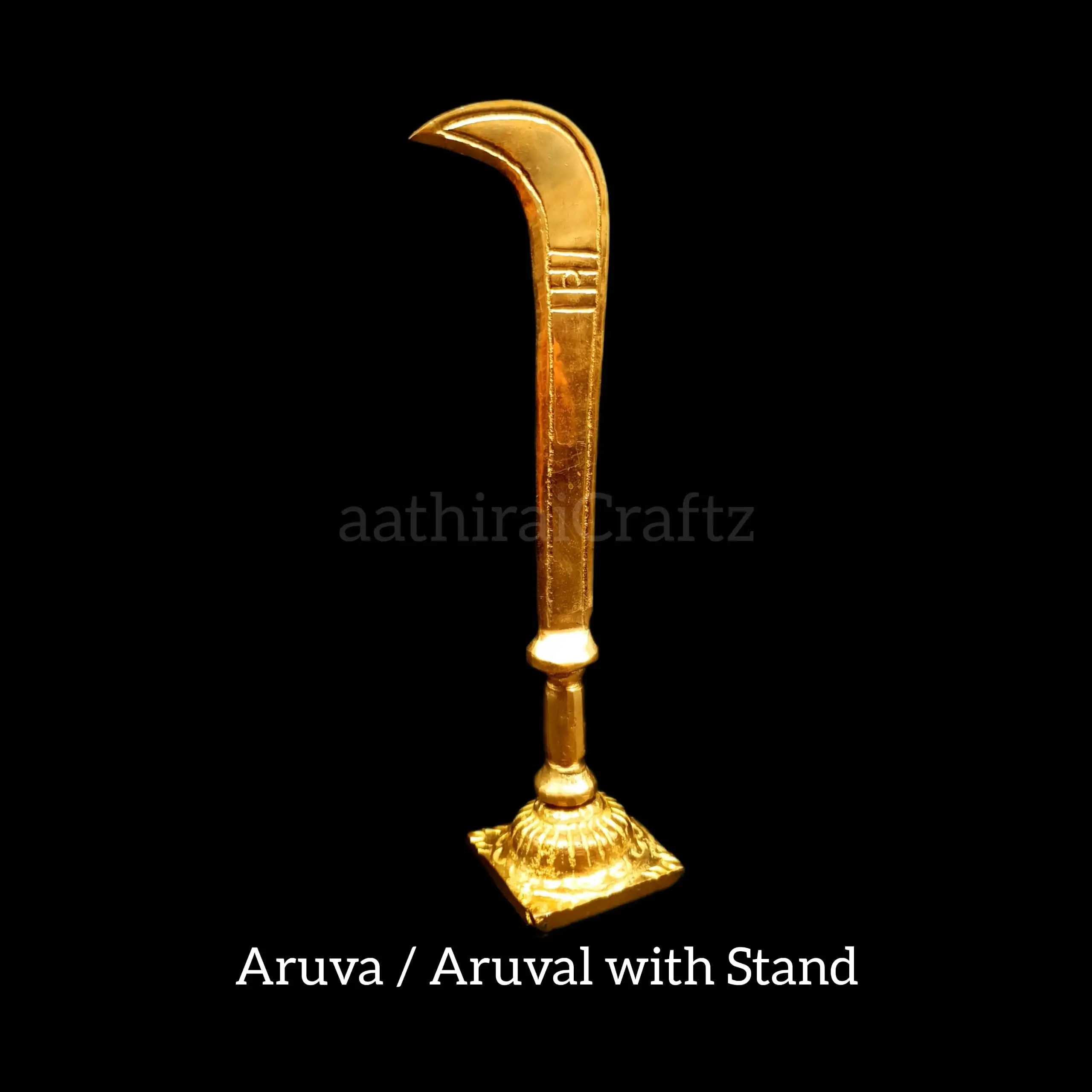 Ayya / Karupasamy / Madurai Veeran Aruval With Stand - secondary