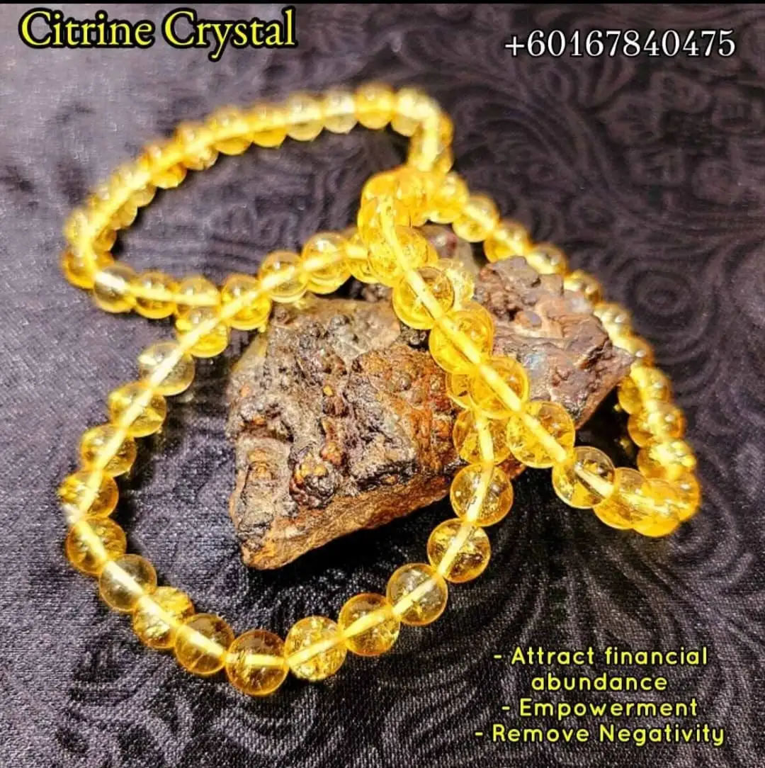 Citrine Bracelets / Original Natural Crystal Bracelet / Sunstone BraceletThingal Essentials LLP