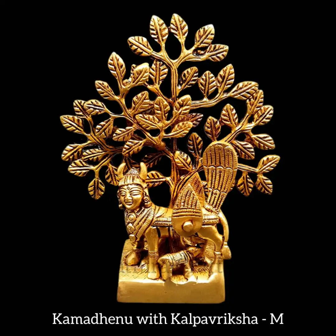 Kamadhenu with Kalpavriksha Tree / Karpaga Virutcham BrassThingal Essentials LLP