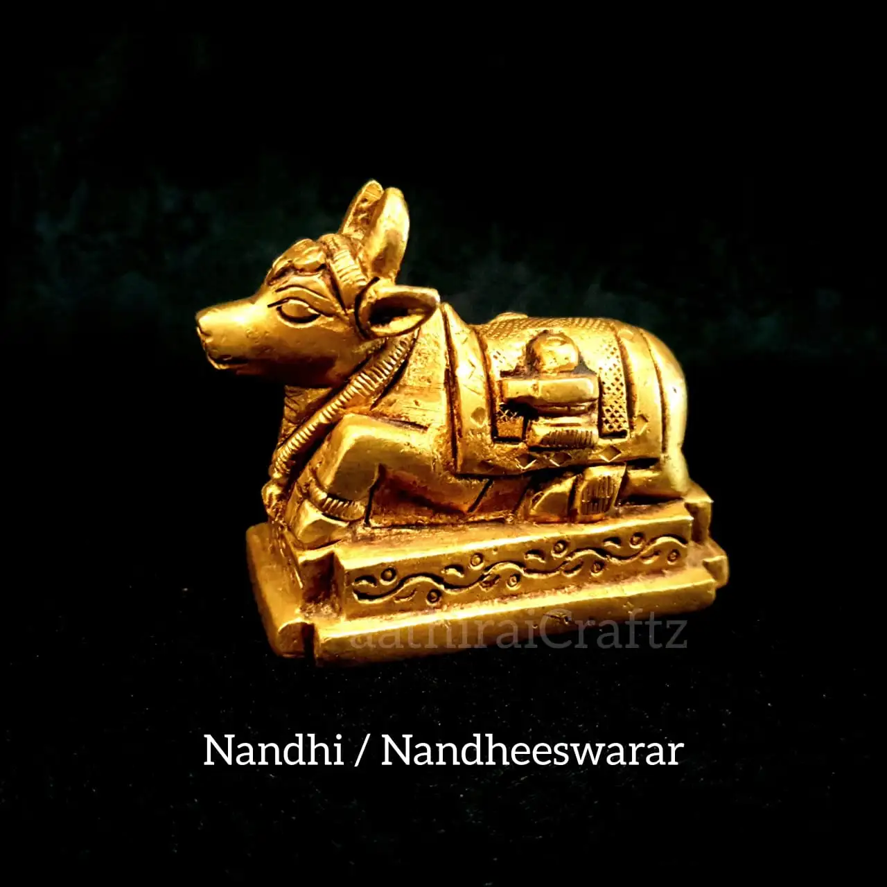 Nandhi / Nandheeswarar Brass Antique Finish