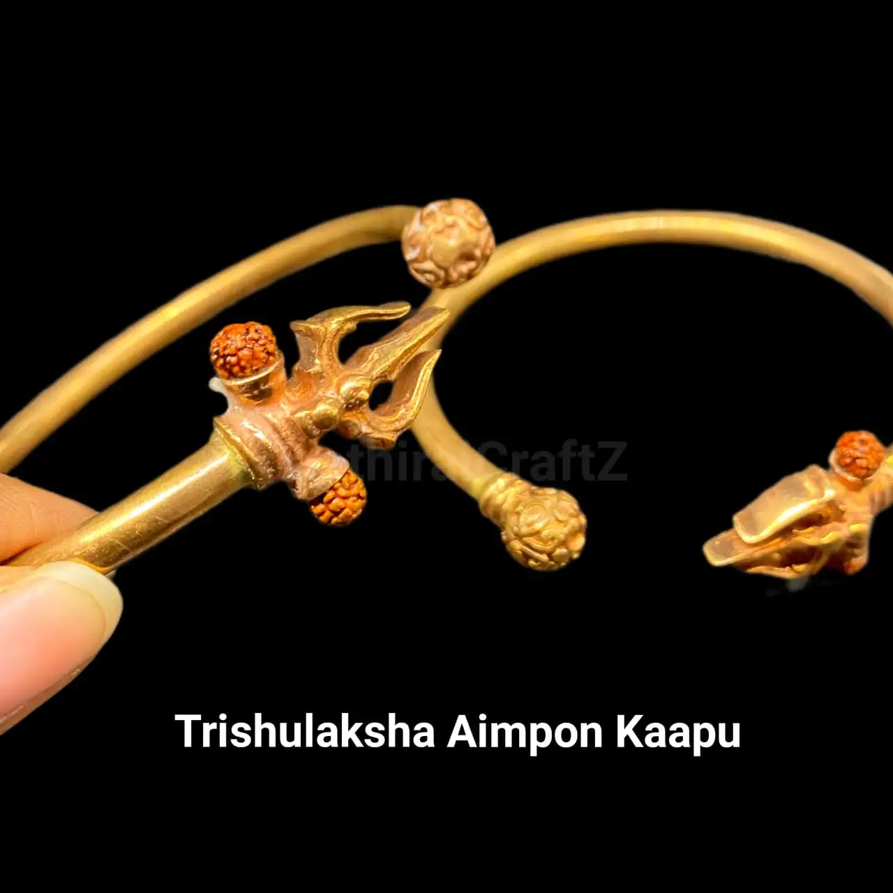 Trishulaksha Aimpon Kaapu / Panchalogam BraceletThingal Essentials LLP