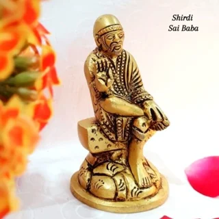 Shirdi Sai Baba  Brass Statue- M size - secondary