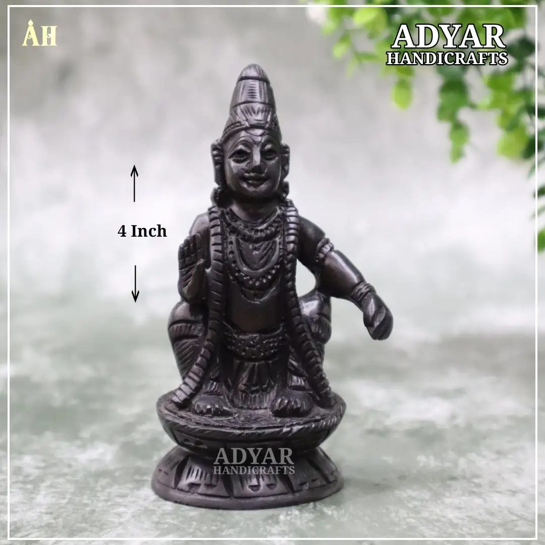 ORIGINAL KARUNGALI WOOD AYYAPAN 4 INCH