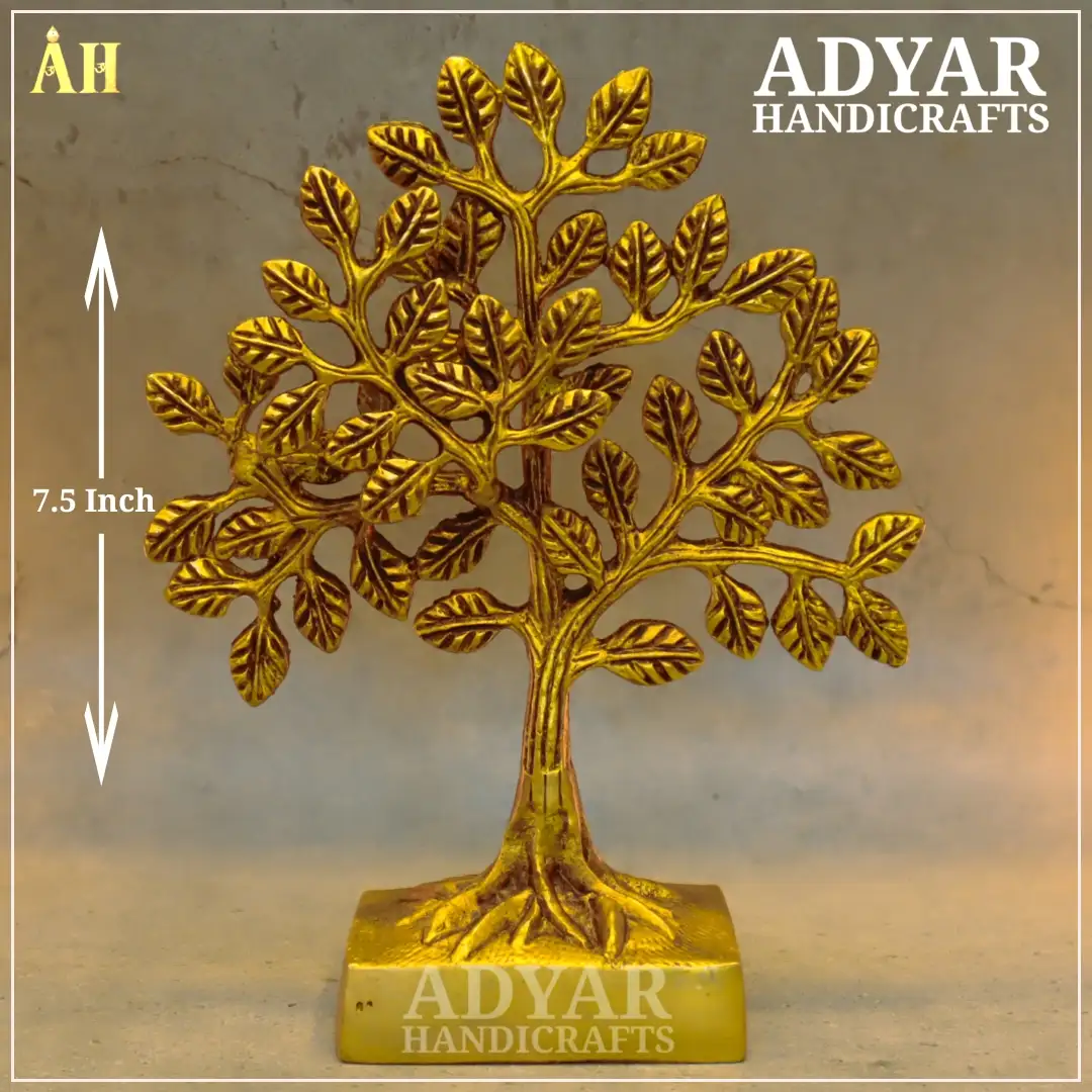 7.5 Inch Karpaga Virutcham Tree Brass