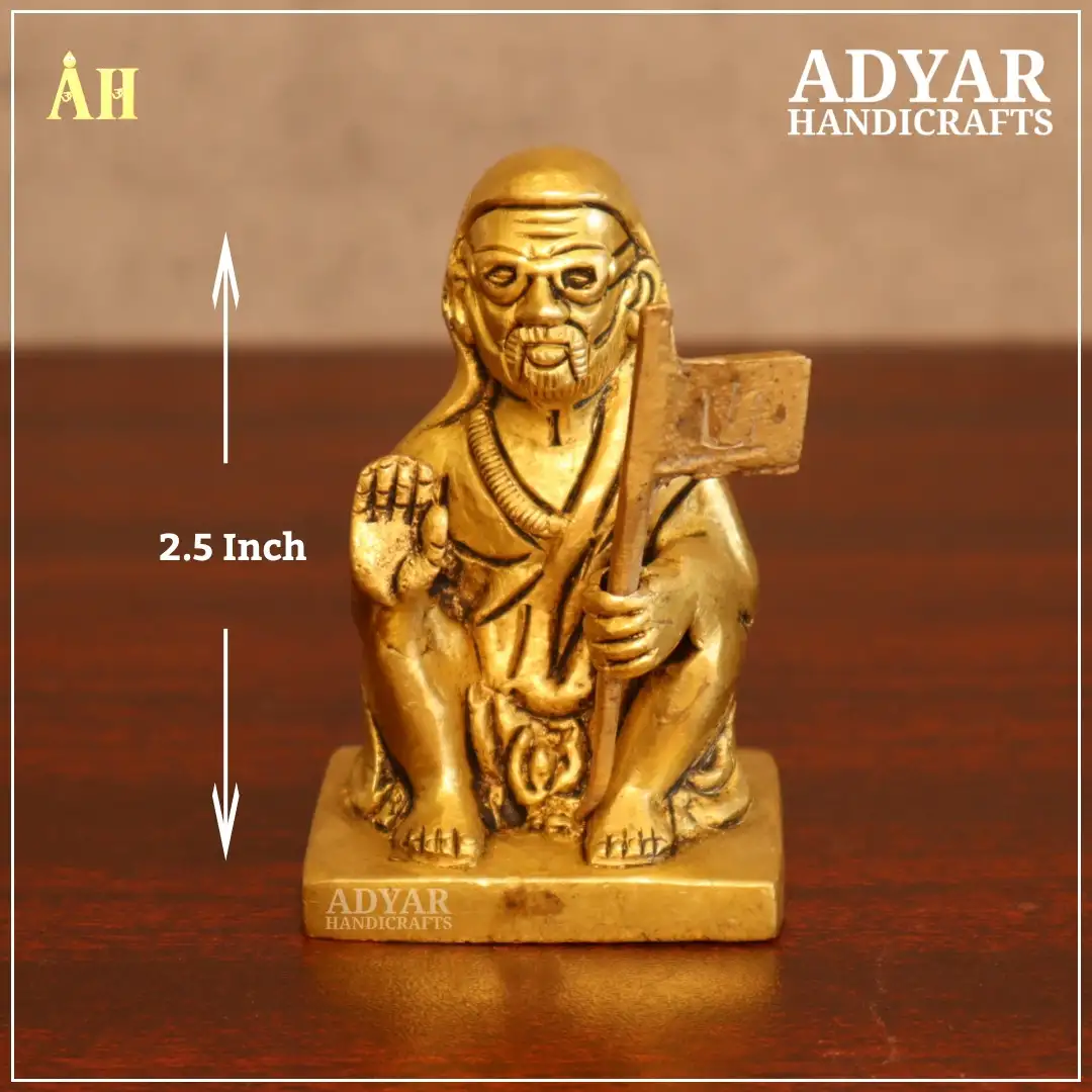 2.5 Inch Kanchi Maha Periyava Brass Idol