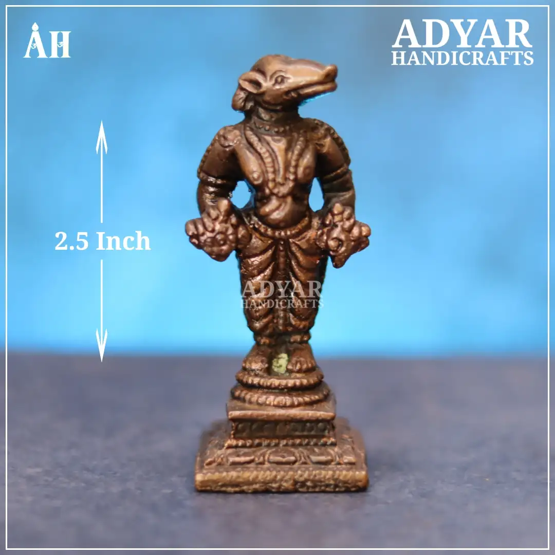 2.5 Inch Varahar Copper Idol