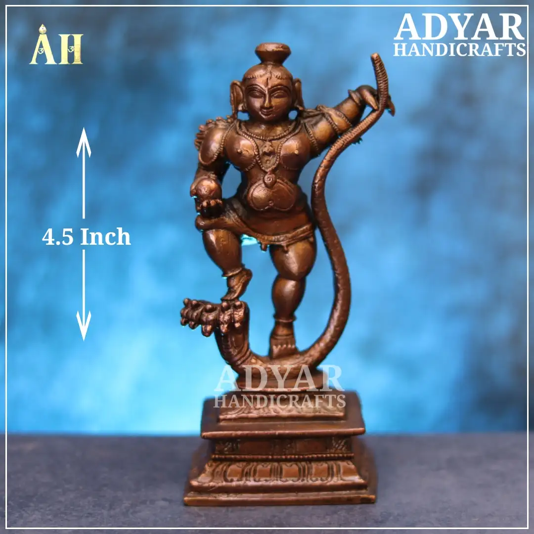 4.5 Inch Kalinganarthanar copper idol