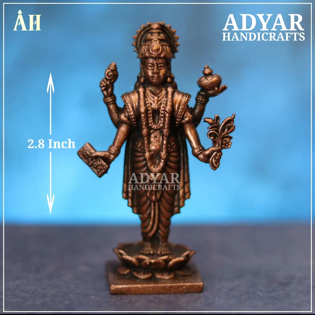 Dhanvantri Bhagavan Idol copper
