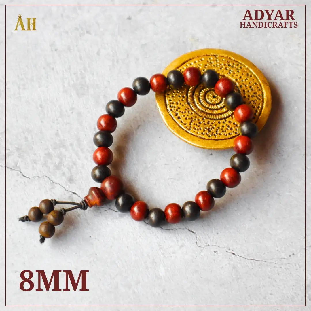 8mm original Karungali sengali braceletAdyar Handicrafts