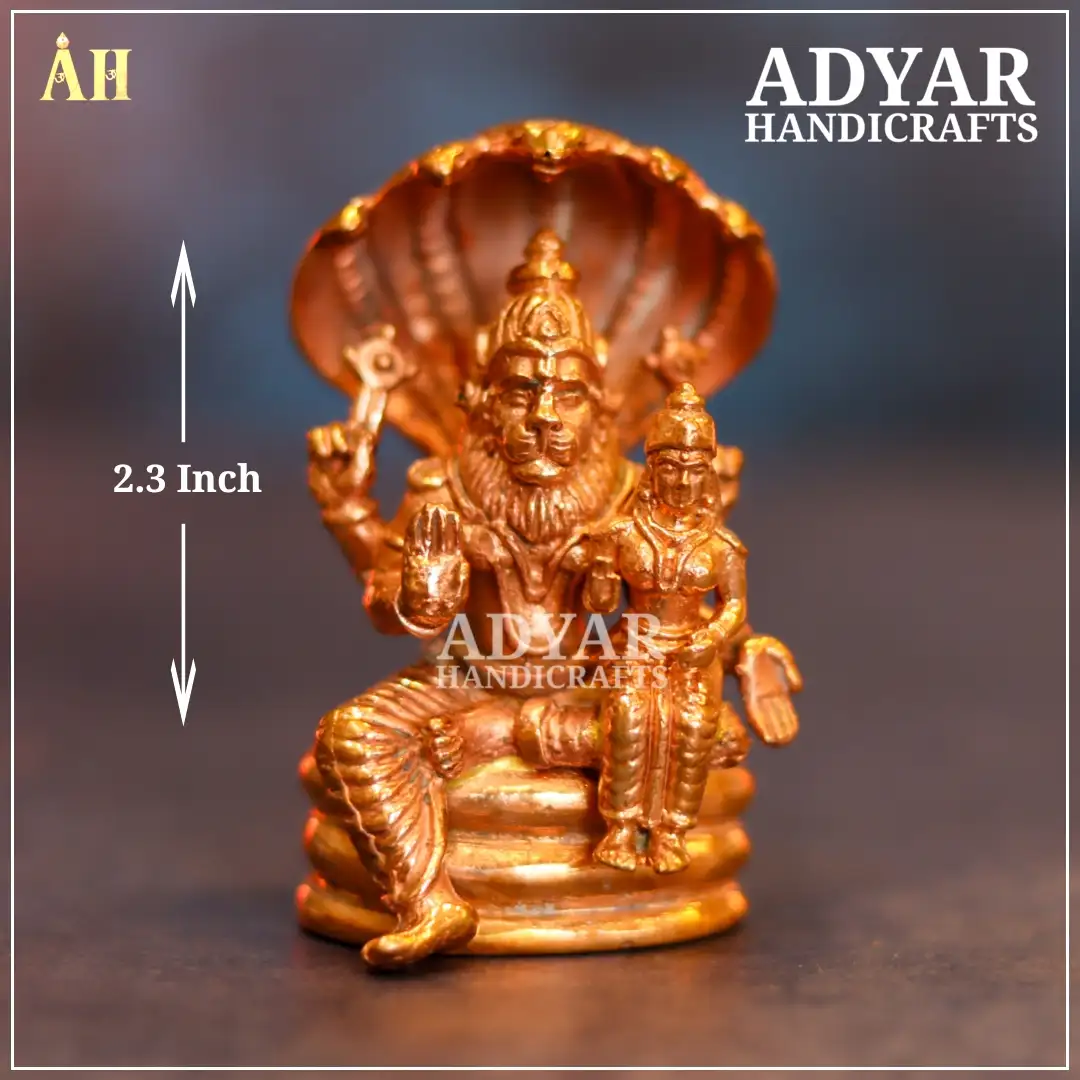 2.3 Inch Lakshmi Narasimar Panchalogam idol