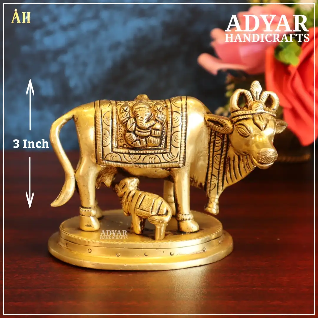 3 Inch Komadha Brass StatueAdyar Handicrafts