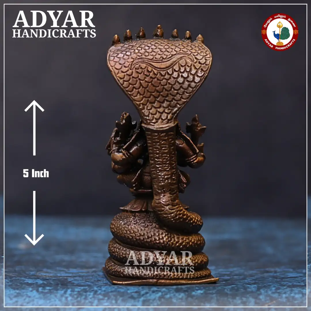 Lakshmi Narasimha Sitting On Adhiseshan - secondary