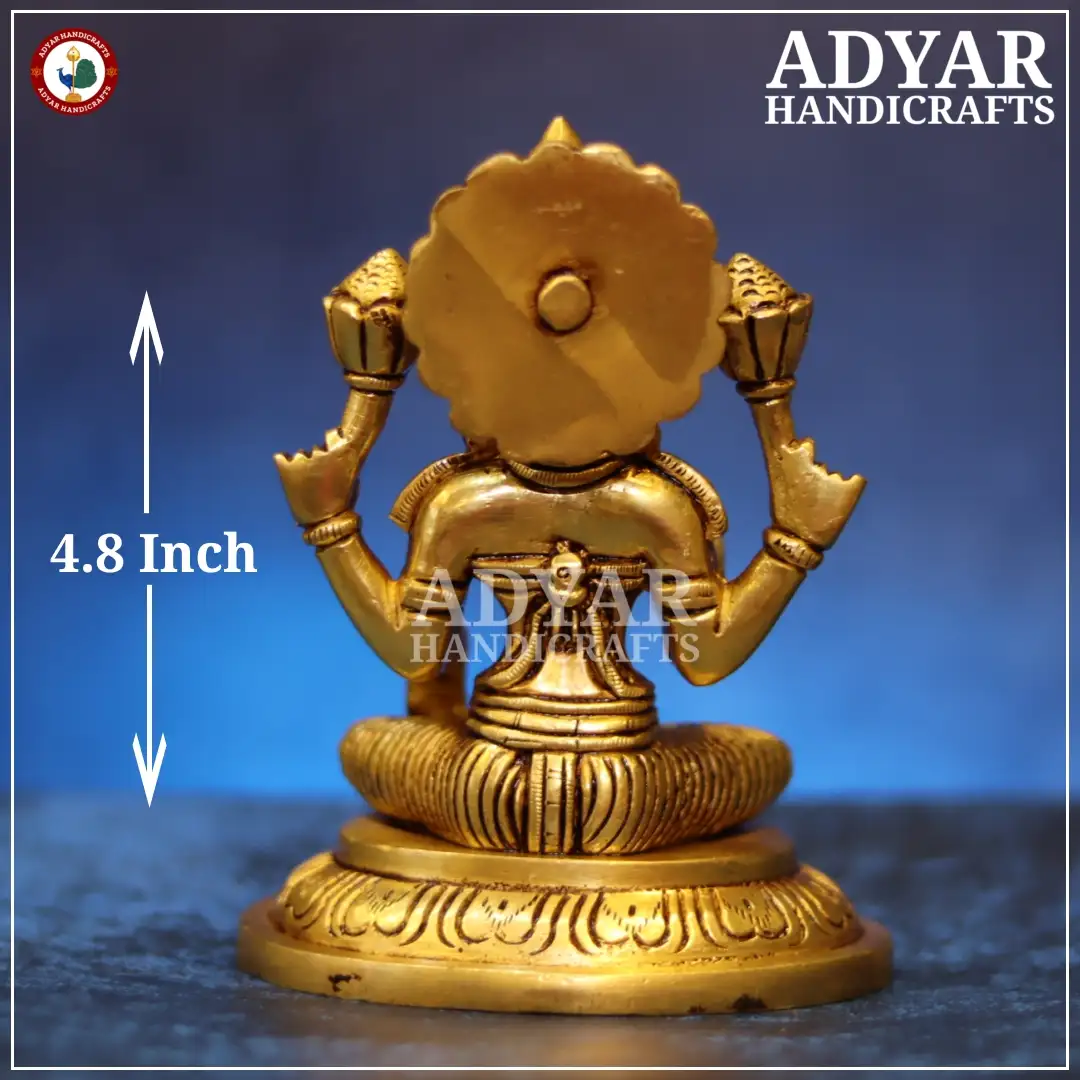Goddess Lakshmi Brass Idol hover