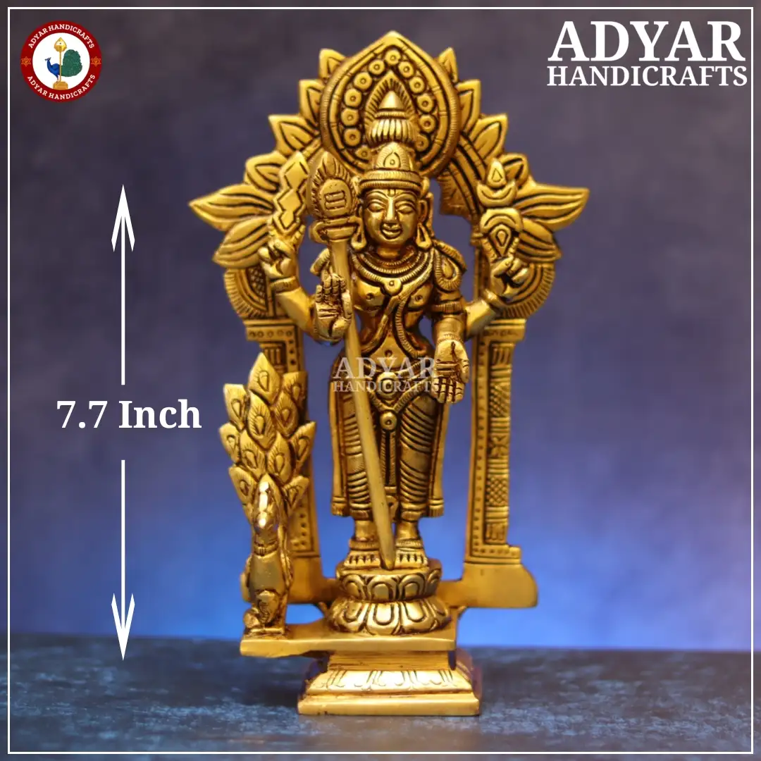 Murugan Idol With ThiruvachiAdyarhandicrafts