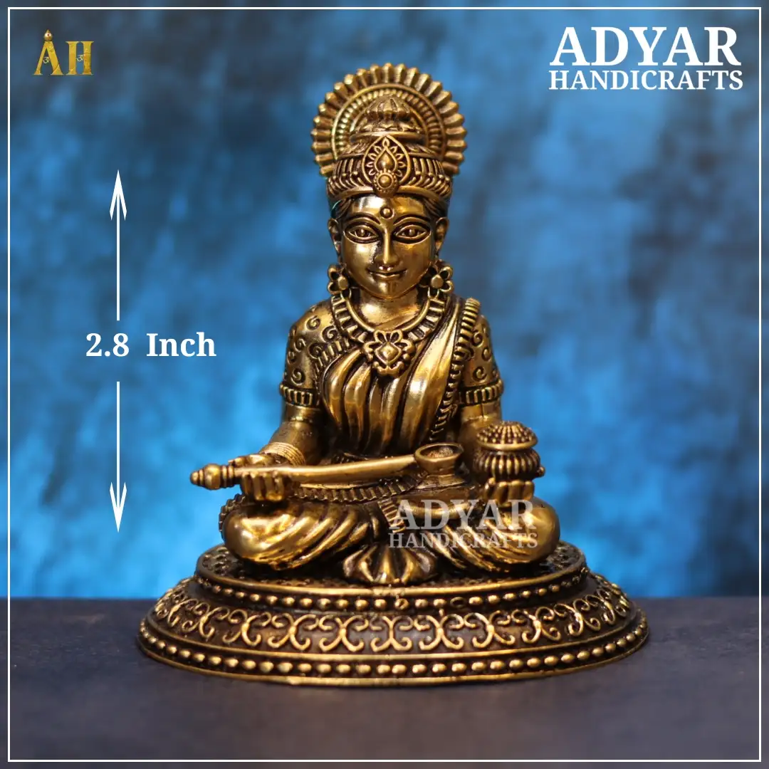 Anna Poorani Brass IdolAdyarhandicrafts