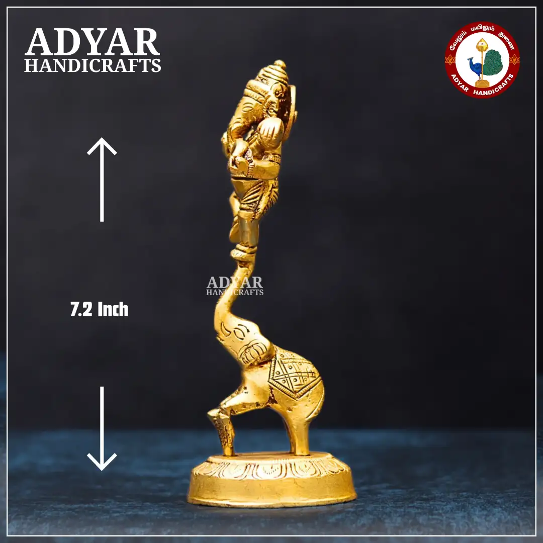 Narthana Ganesha on Elephant - secondary