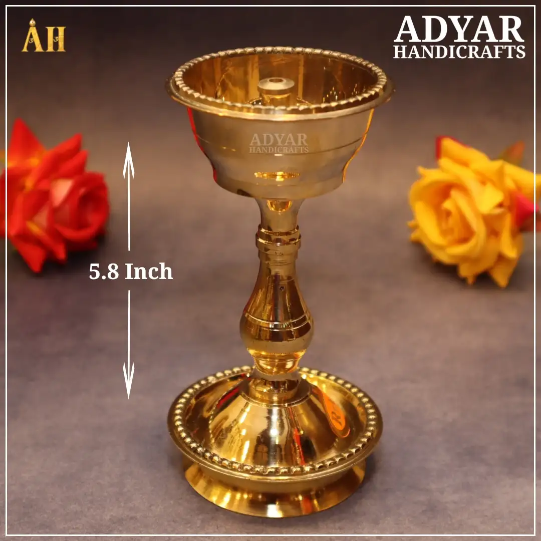5.8 Brass Udupi Nanda Diya