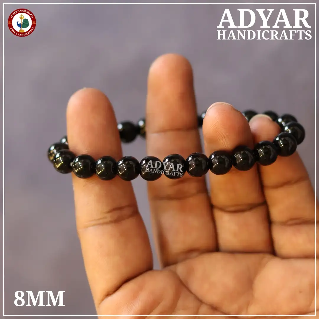 Black Obsidian Crystal Bracelet hover
