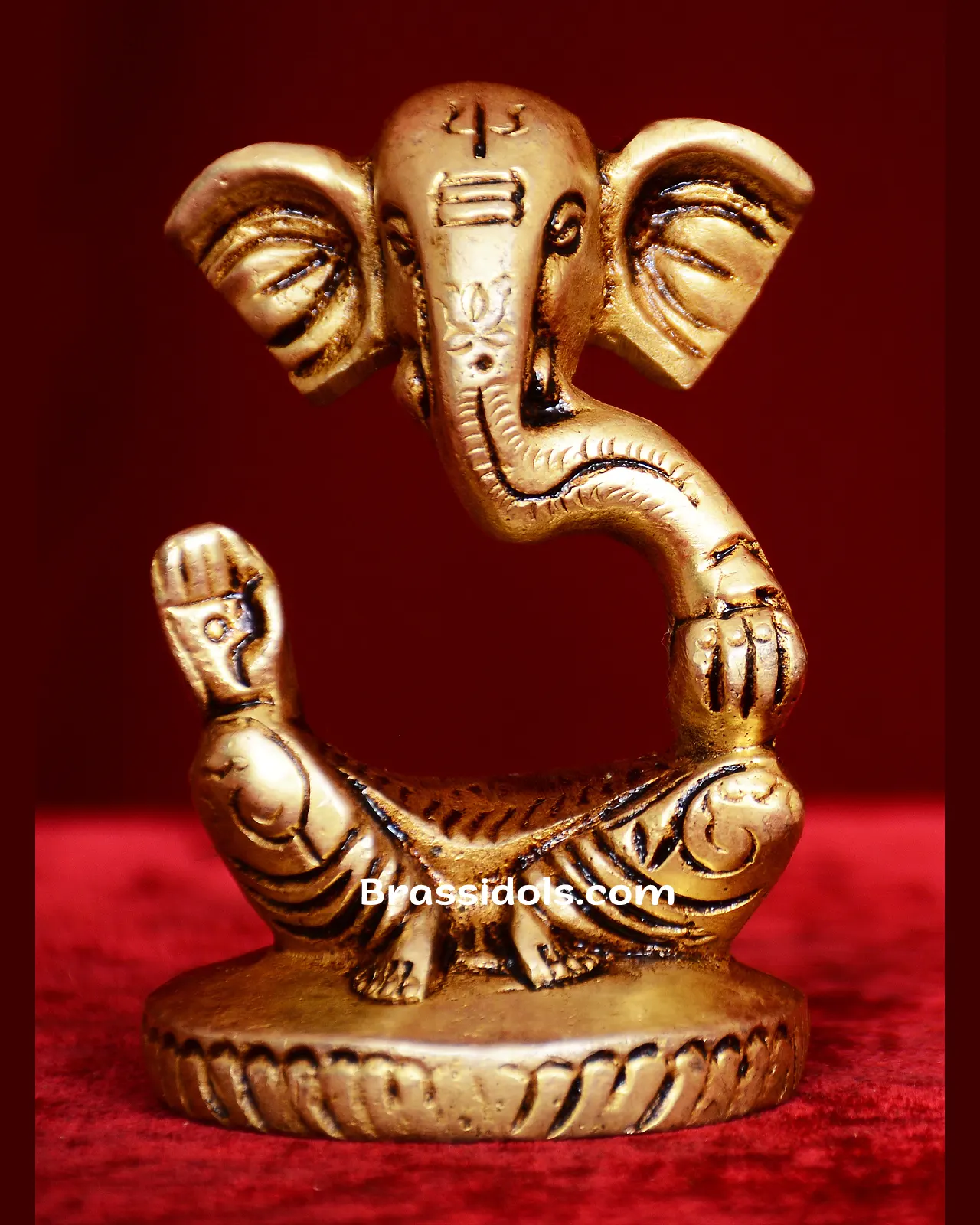 Brass Modern ganesha idol - 3 inches
