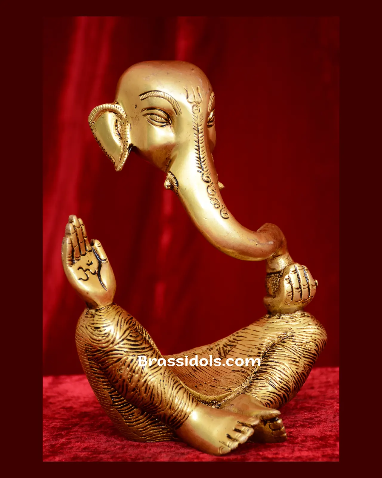Brass Modern ganesha idol - 9 inches - secondary