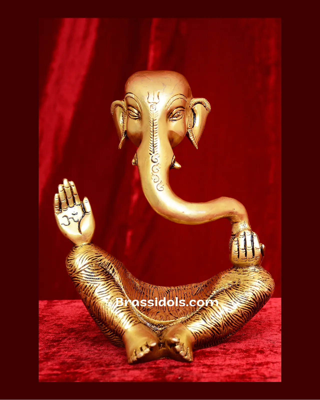 Brass Modern ganesha idol - 9 inches