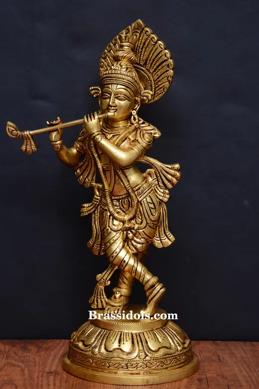 Standing Radha Krishna with Base - secondary