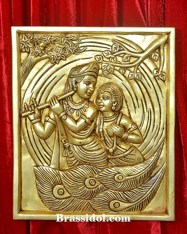 Radha Krishna Hanging Plate
