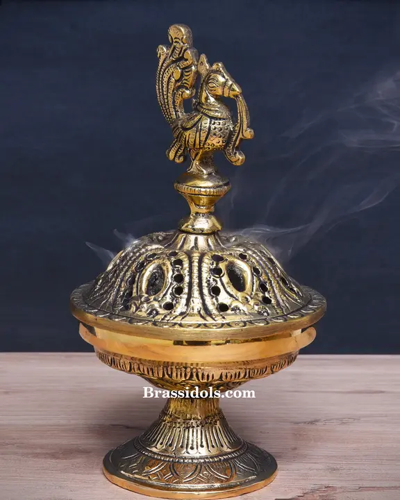 Peacock incense Burner - secondary