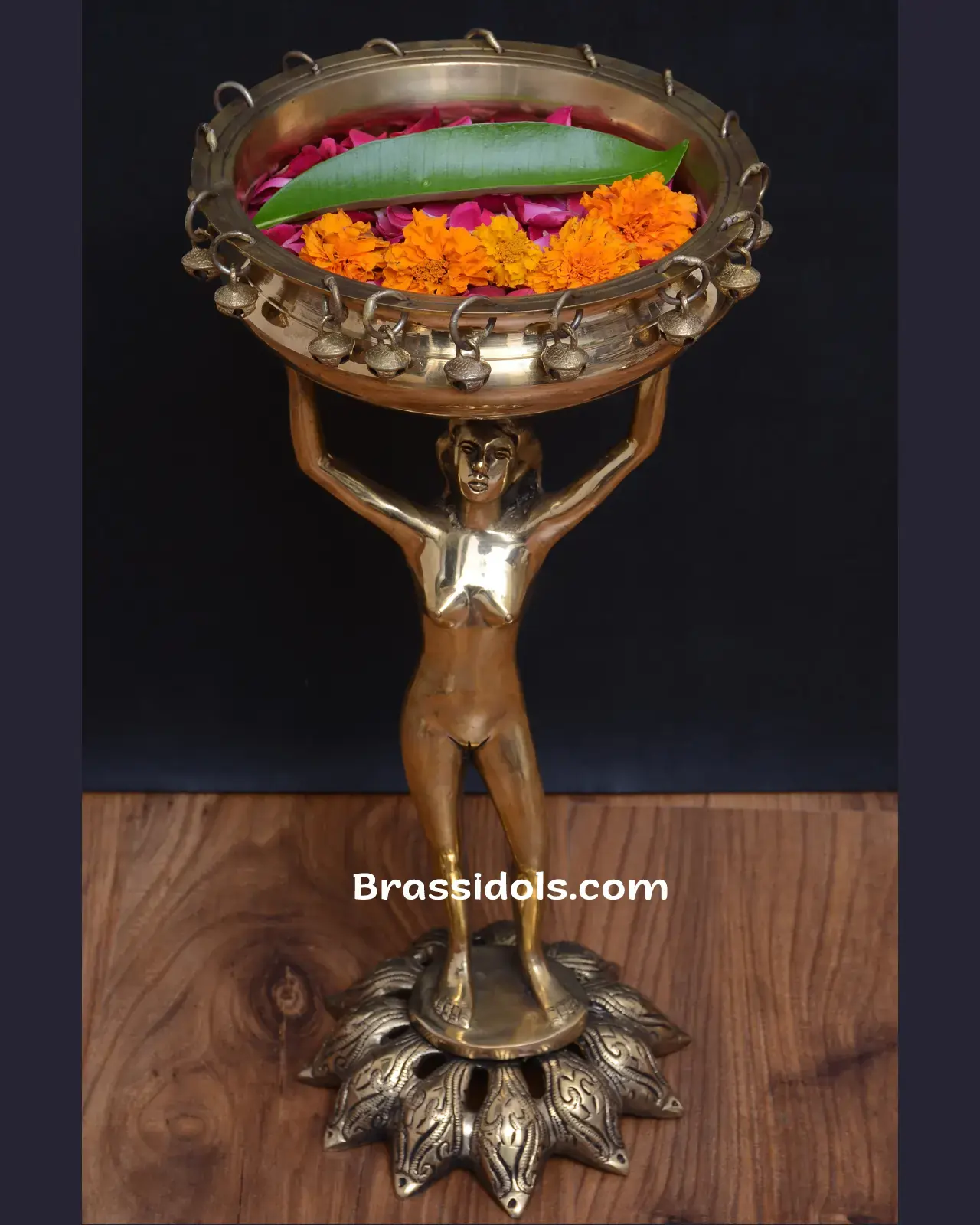 Brass Standing Lady Urli - secondary