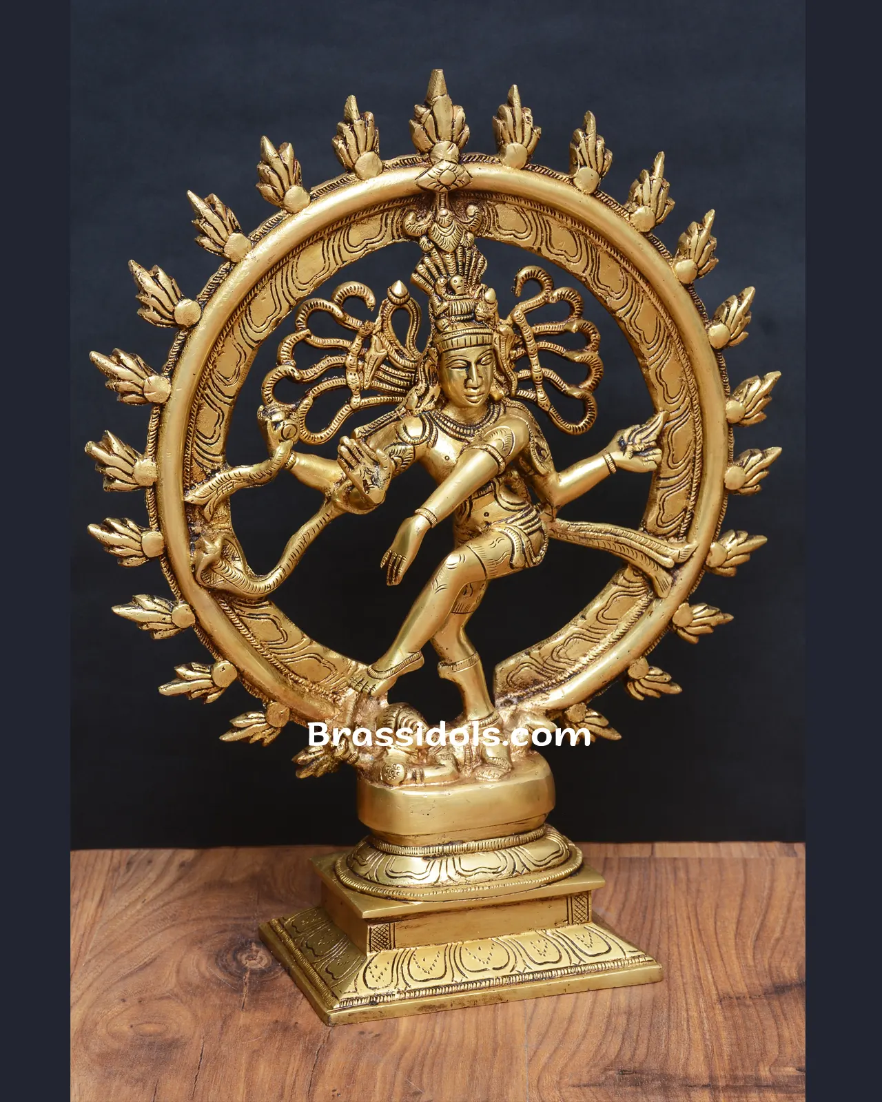 Majestic Chidambaram Thillai Nataraja Brass Idol - 14 Inches - secondary