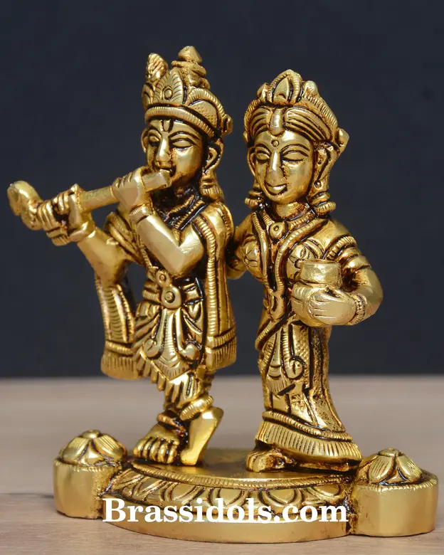 Round Base RadhaKrishna - secondary