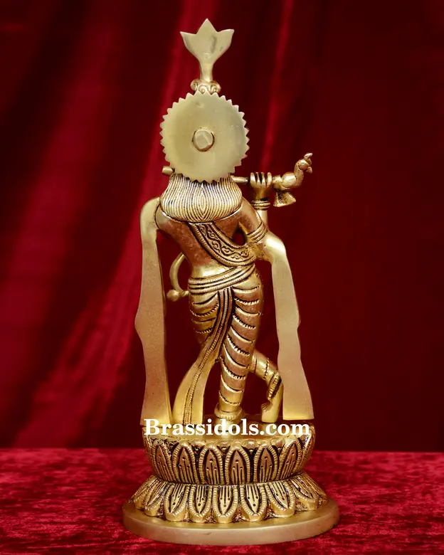 Standing Krishna round Base - secondary