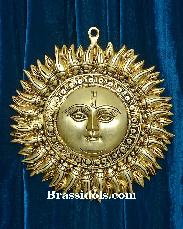 Surya mukh Wall HangingBrass Idols