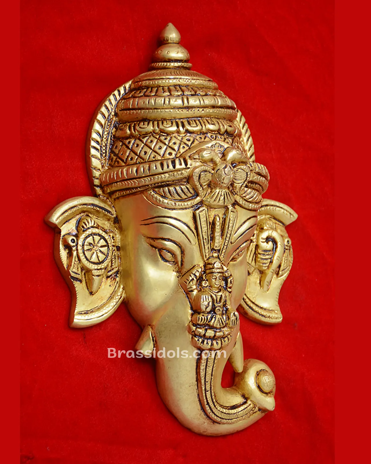 Ganesh Head with Devi and shank Chakra - secondary