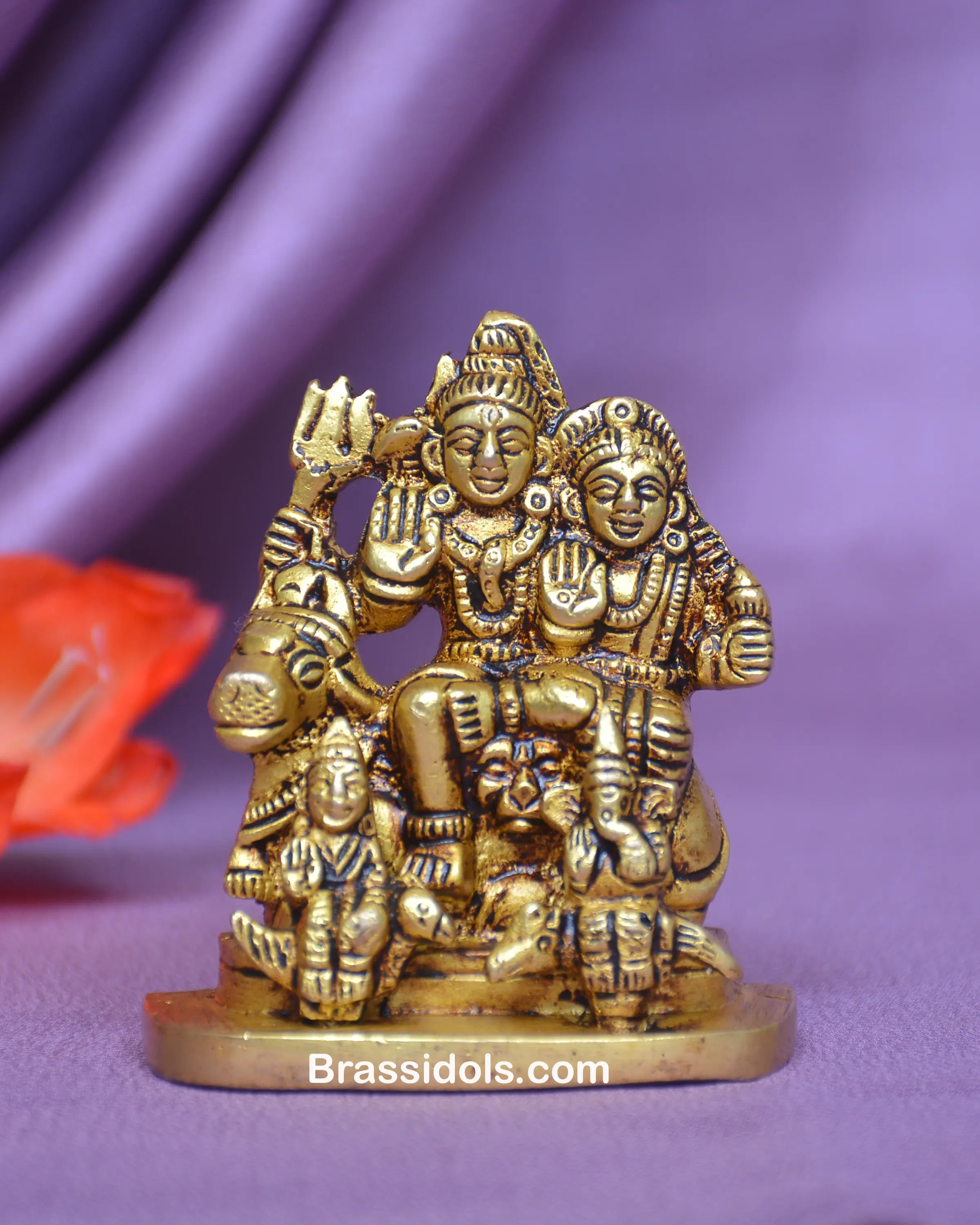 Brass Small Shiv Family 3 Inches - secondary
