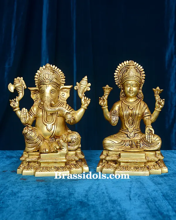 Lakshmi Ganesh with BaseBrass Idols