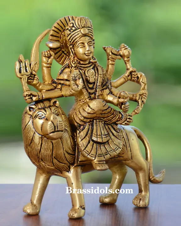 Brass Durga (6 Inch) - secondary