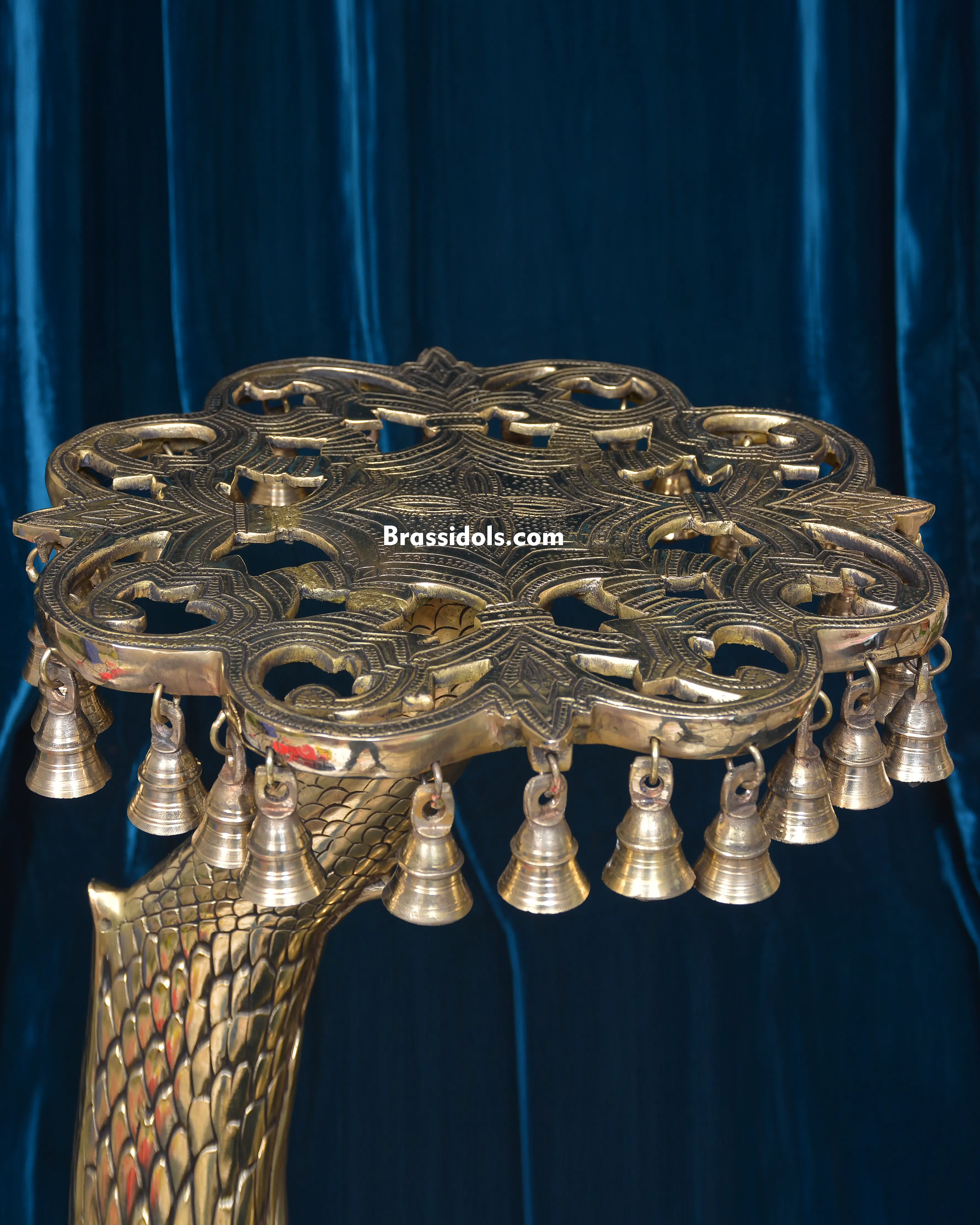 BIG FIST JALLI STOOL WITH BELLS - secondary
