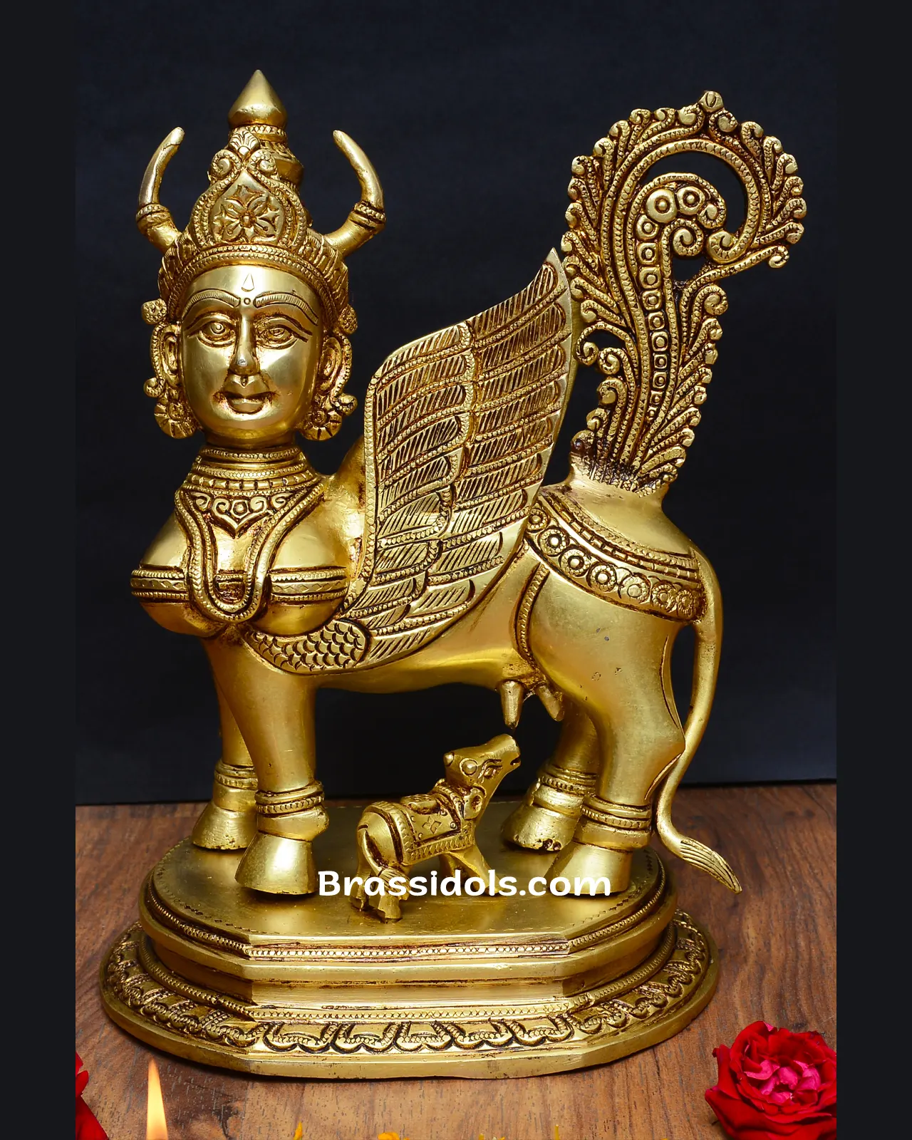Kamdhenu CowBrass Idols