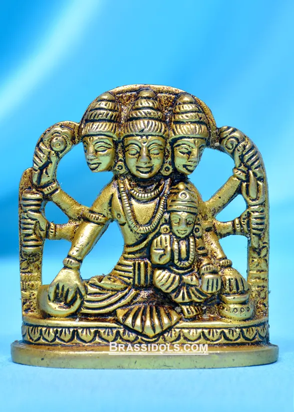 Brass Dattatreya Idol 2.5 inch