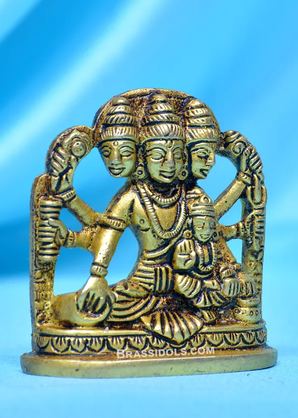 Brass Dattatreya Idol 2.5 inch - secondary