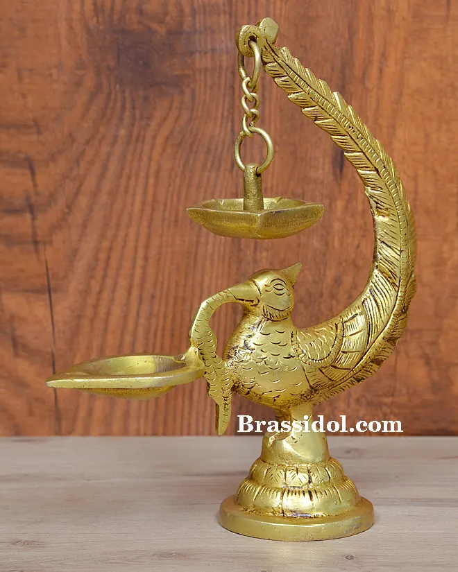 Peacock Hanging With Diya - secondary